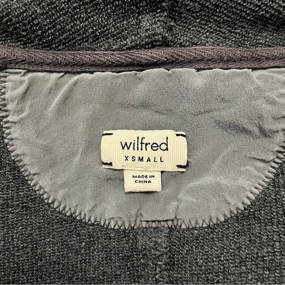 ARITZIA WILFRED Rousseau Charcoal Grey Cardigan Sweater XS - Picture 5 of 6